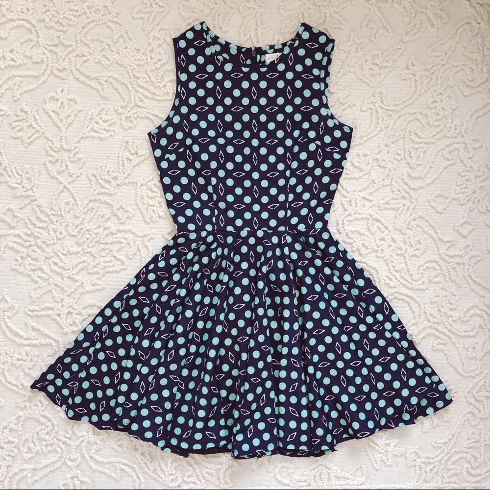 Fit & Flare Printed Dress